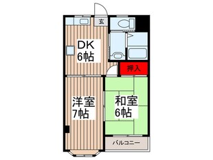 マンション河和瀬の物件間取画像